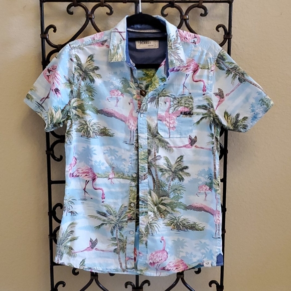 SOLD!! FREE PLANET Men’s Beach Shirt - Size Medium - Picture 1 of 8